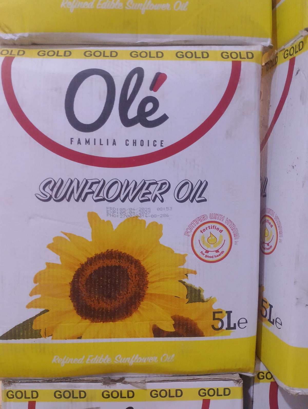 Ole sunflower  5ltx4 pcs